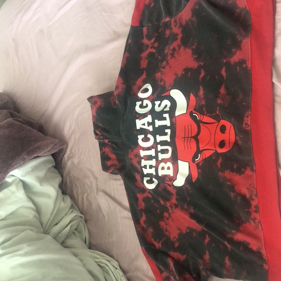 Chicago bulls NBA tie-dye crop top size 3X - Picture 3 of 5